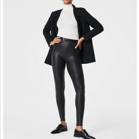 SPANX Pants - NWOT Spanx Faux Leather Leggings, medium